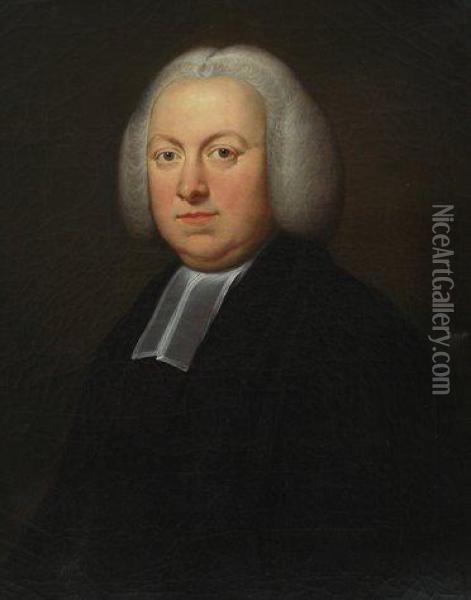 Portrait Of The Reverend Francis Barton Oil Painting - Thomas Bardwell