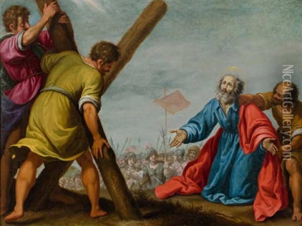 Martyrium Des Heiligen Andreas Oil Painting - Lorenzo Lippi