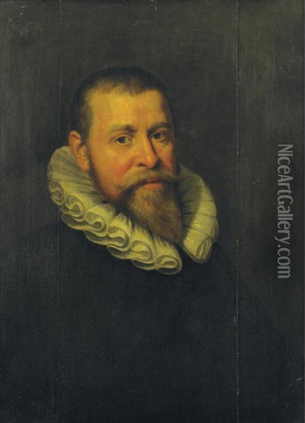 Portrait Of A Man Oil Painting - Frans Pourbus