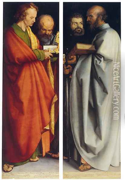Four Apostles Oil Painting - Albrecht Durer