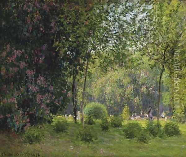 Le parc Monceau Oil Painting - Claude Oscar Monet