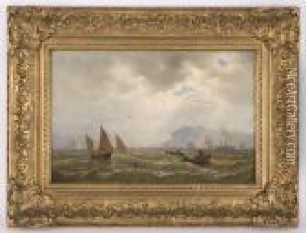 A Seascape With Ships Oil Painting - Mauritz F. H. de Haas