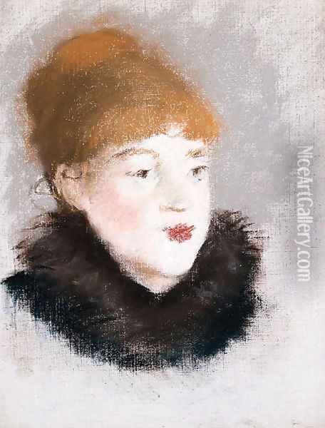 Tte de femme Oil Painting - Edouard Manet