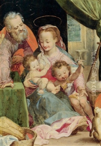 Die Heilige Familie Oil Painting - Federico Barocci