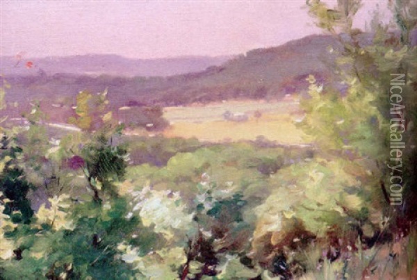 Summer In The Valley Oil Painting - Oliver Dennett Grover