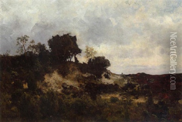 Heidelandschaft Oil Painting - H. Schuch