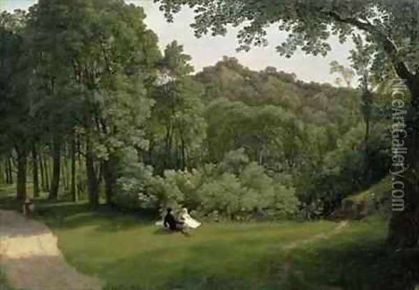 View of Blaise Castle Woods Oil Painting - Francis Danby