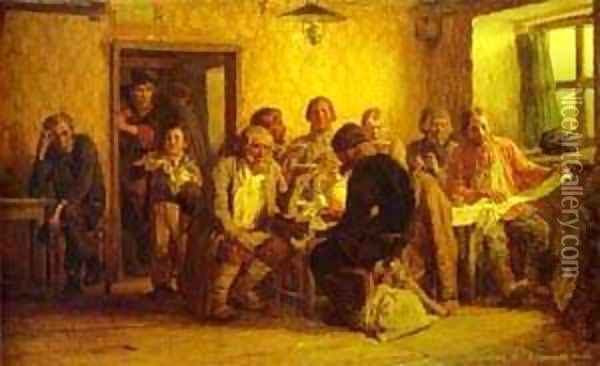 Tea Drinking In A Tavern 1874 Oil Painting - Viktor Vasnetsov