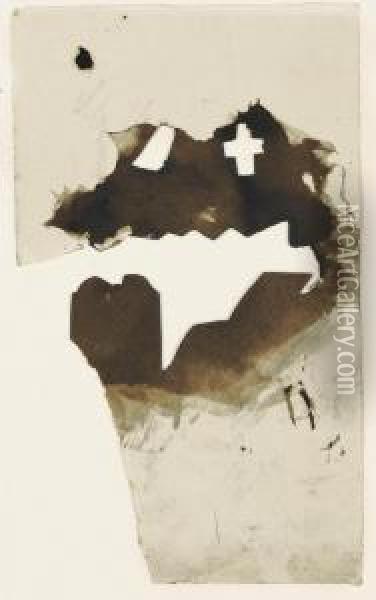 Papier Decoupe Avec Une Croix Ou Etude Pour La Tombe De Lepoldine Oil Painting - Victor Hugo
