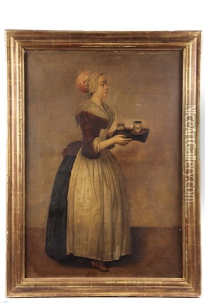 The Chocolate Maiden Oil Painting - Jean Etienne Liotard