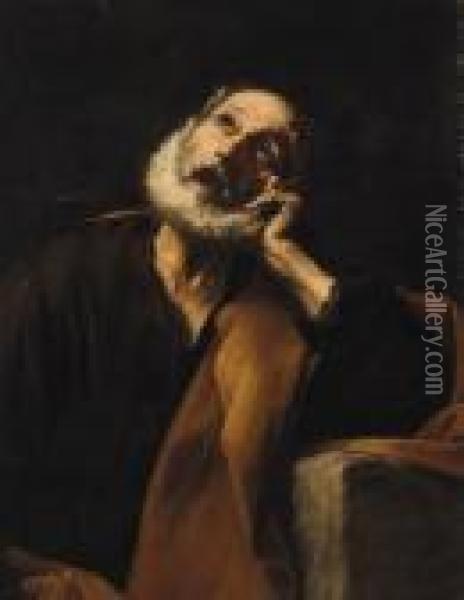 The Penitent Saint Peter Oil Painting - Jusepe de Ribera