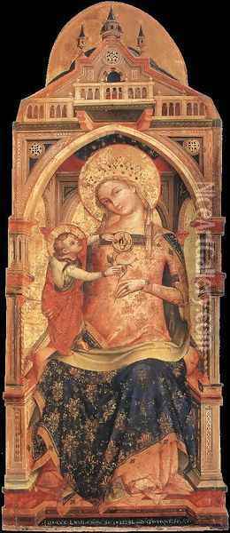 Madonna and Child 1372 Oil Painting - Lorenzo Veneziano