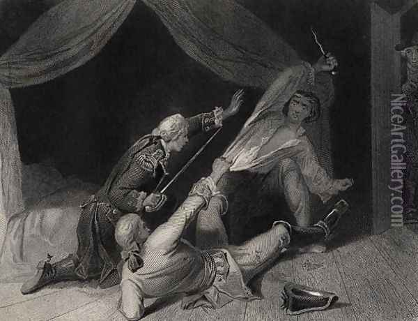 The Capture of Lord Edward Fitzgerald for High Treason, engraved by J.Rogers Oil Painting - Henry Warren