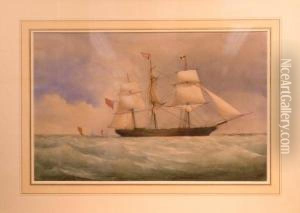 American Clipper Hove Oil Painting - Joseph Mallord William Turner