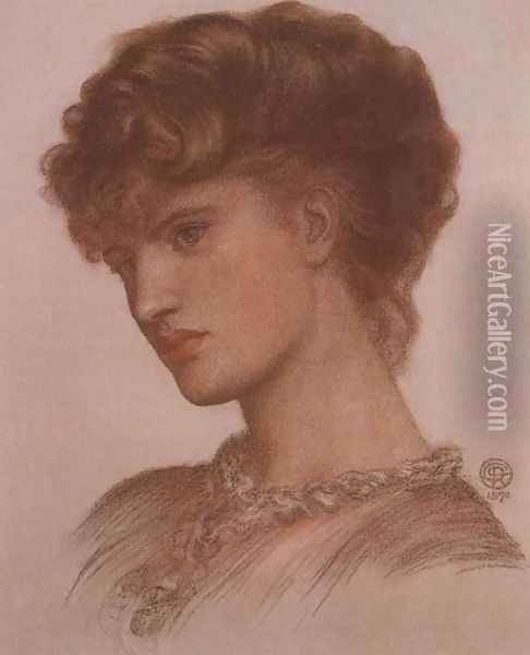 Portrait of Aflaia Coronio (née Ionides) Oil Painting - Dante Gabriel Rossetti