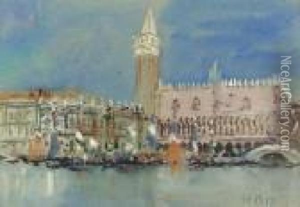 A Fete In Venice Oil Painting - Hercules Brabazon Brabazon