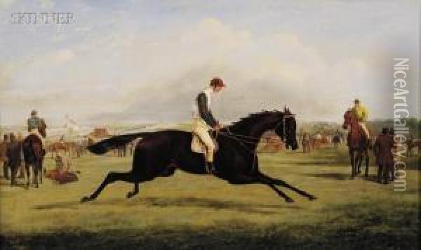 Wild Dayrell, Winner Of The Derby Oil Painting - Herny Jr Alken