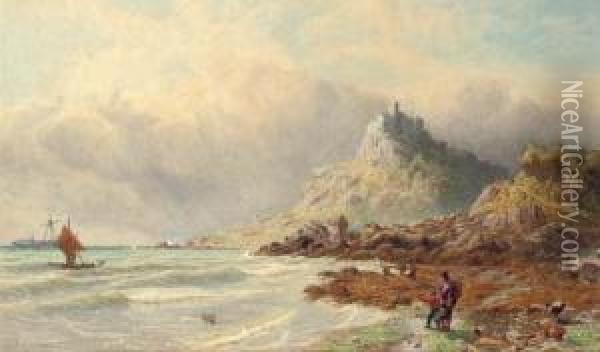 St Michael's Mount, Cornwall Oil Painting - John Mogford
