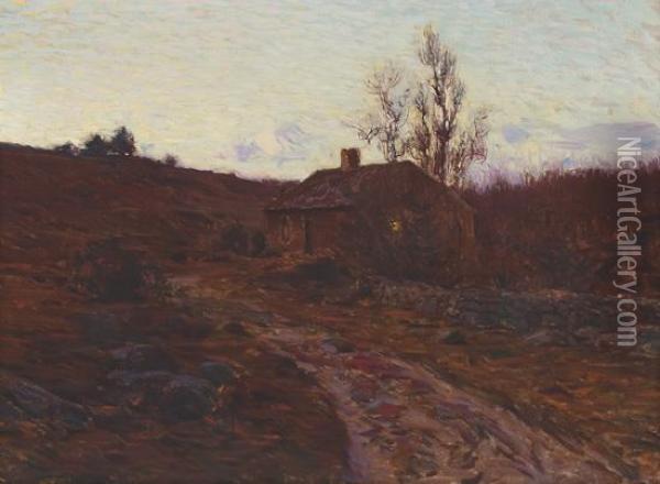 Path To A House Oil Painting - Charles Harold Davis
