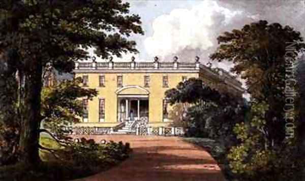 Nutwell Court from Ackermanns Repository of Arts Oil Painting - John Gendall
