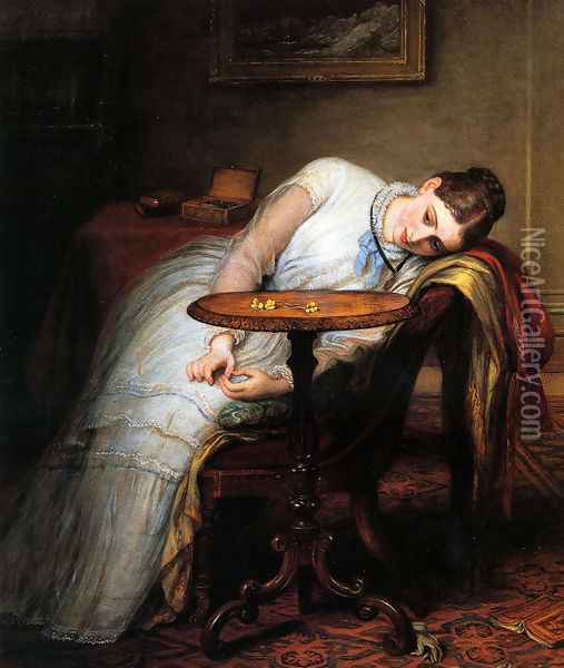 Hope Deferred, And Hopes And Fears That Kindle Hope Oil Painting - Charles West Cope