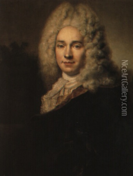 Portrait De Pierre Cadeau De Mongazon Oil Painting - Nicolas de Largilliere