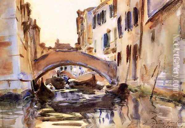Venetian Canal 2 Oil Painting - John Singer Sargent