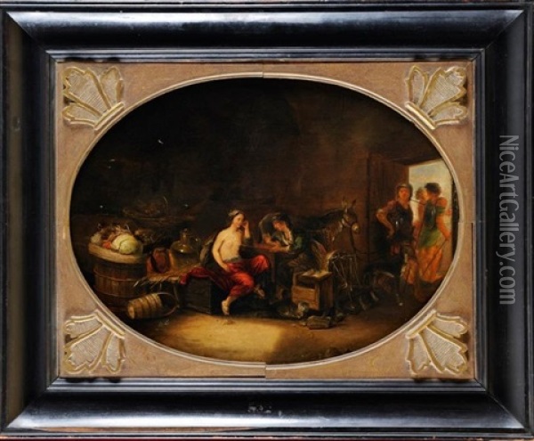 Scene Tiree De L'ane D'or Oil Painting - Pieter Moninckx