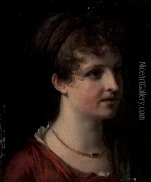 Portrait Presume De Madame Saint Ours Oil Painting - Jean Pierre Saint-Ours