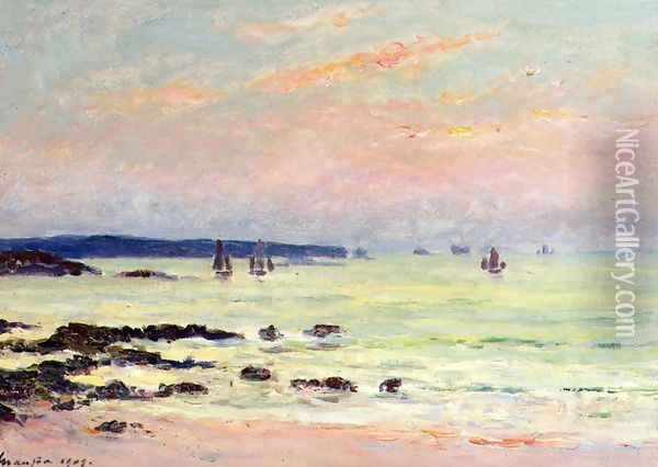 Evening at the Sea, Quiberon Oil Painting - Maxime Maufra