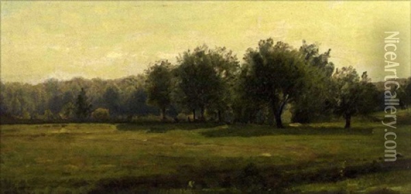The Richards Farm, Chester Valley, Pennsylvania Oil Painting - William Trost Richards