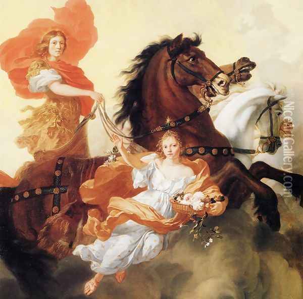Apollo and Aurora Oil Painting - Gerard de Lairesse