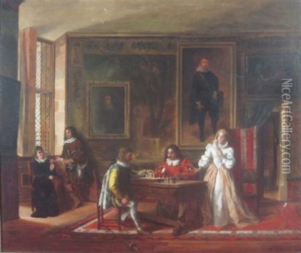 The Cavalier Oil Painting - John Fredrick Pasmore