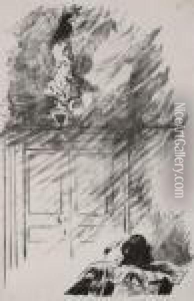 Le Corbeau Sur Le Buste Oil Painting - Edouard Manet