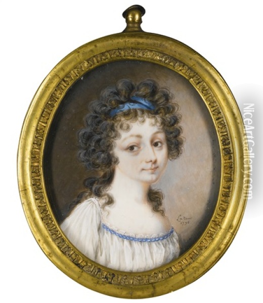 Portrait Of A Lady Oil Painting - Alexandre de Latour