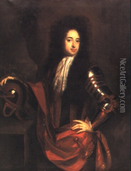 Portrait Of Sir Robert Henley, 2nd Bt, 1709 Oil Painting - Jan van der Vaardt