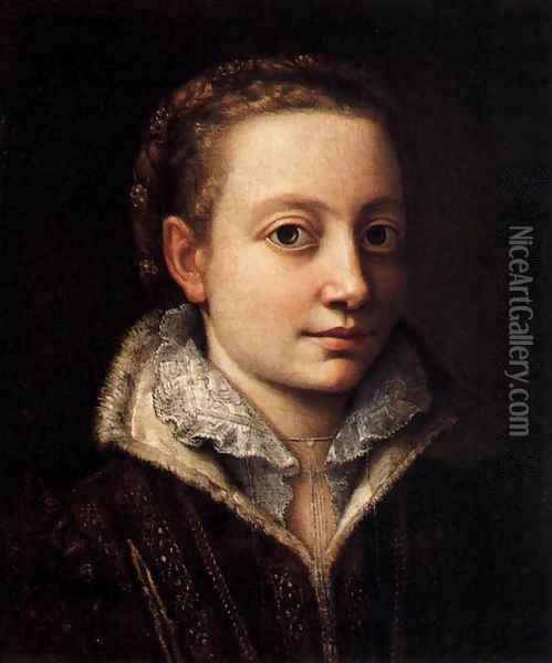 Portrait of Minerva Anguissola Oil Painting - Sofonisba Anguissola