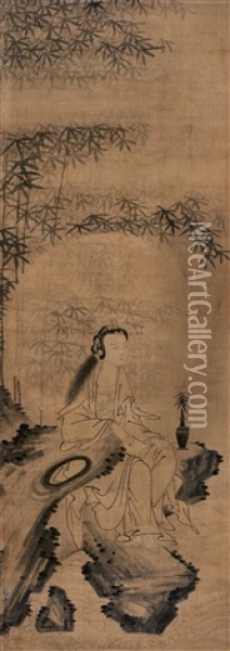 Guan Yin Oil Painting -  Gu Jianlong