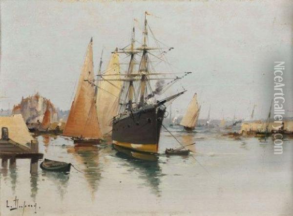 Le Port Oil Painting - Louis Dupuy