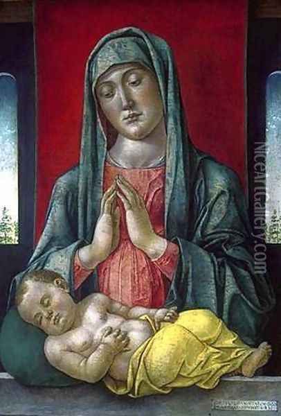 Madonna and Child 1481 Oil Painting - Bartolomeo Vivarini