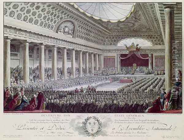 Opening of the Estates General at Versailles Oil Painting - Isidore Stanislas Helman