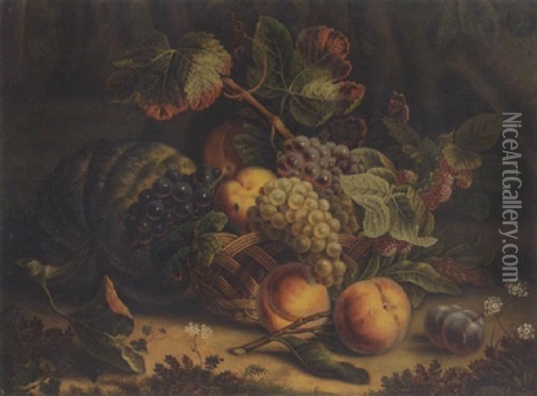 Fruchtestilleben Oil Painting - Johann Albert Benz