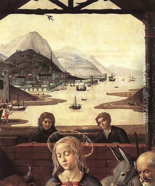 Adoration of the Magi (detail 6) 1488 Oil Painting - Domenico Ghirlandaio