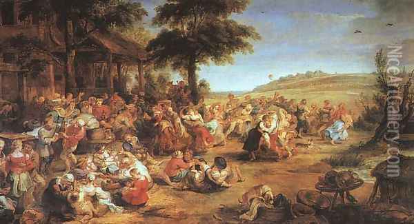The Village Fete Oil Painting - Peter Paul Rubens