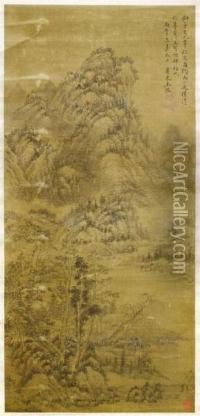 A Landscape Oil Painting - Wang Jian