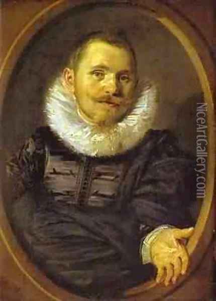 Portrait Of A Man In A Travellers Hat 1660-66 Oil Painting - Frans Hals