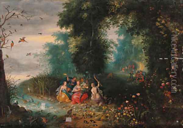 The Four Elements Oil Painting - Frans II Francken