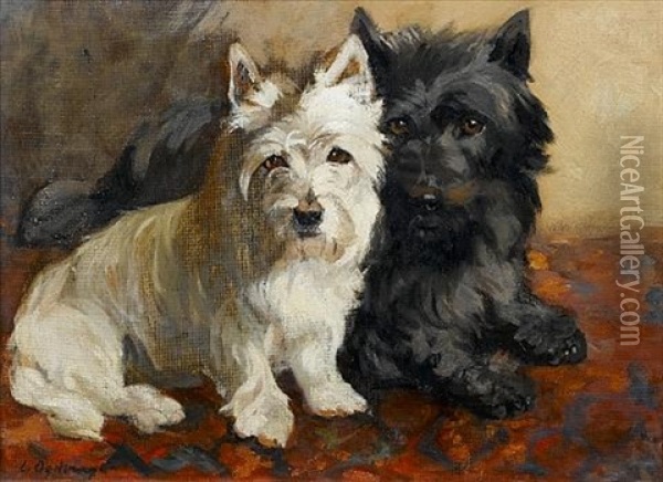 Mac And Coolie Oil Painting - Lilian L. Ogilvie