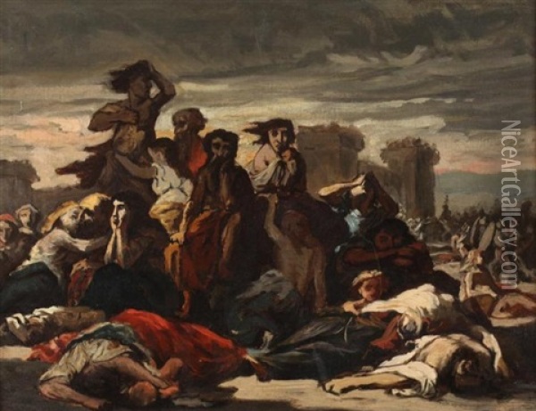 The Aftermath Oil Painting - Eugene Delacroix