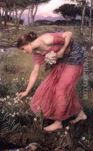 Narcissus 1912 Oil Painting - John William Waterhouse